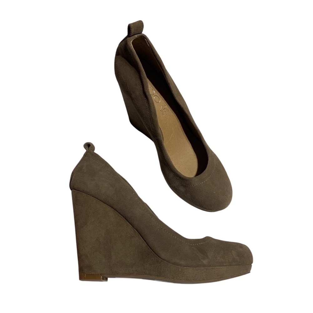 Aldo Tan Suede Leather Wedge Shoes‎